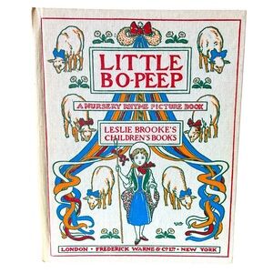 Vintage Illustrated Little Bo-Peep Nursery Rhyme Picture Book (Hardcover)